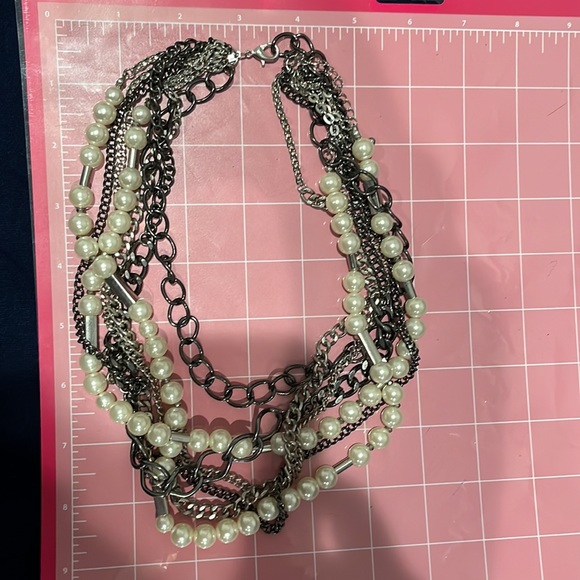 Lane Bryant Jewelry - Lane Bryant layered necklace Pearl Madonna